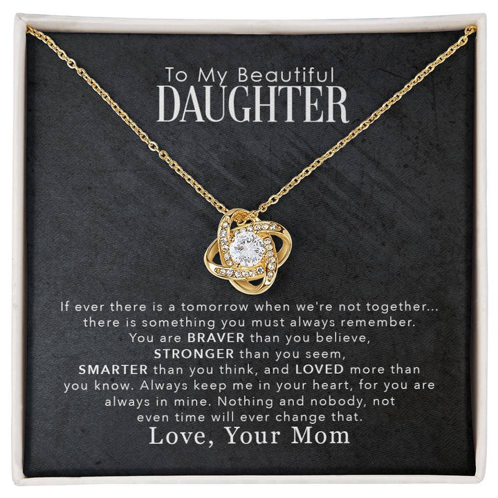 love knot necklace for daughter