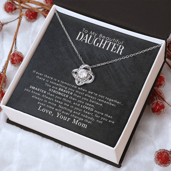 love knot necklace for daughter