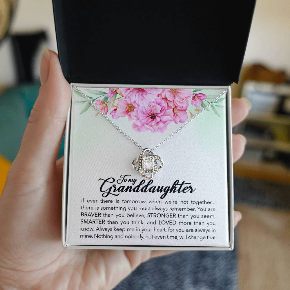 love knot necklace for granddaughter