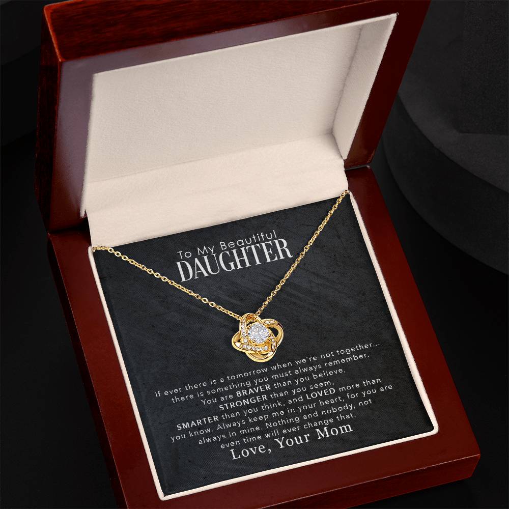 love knot necklace for daughter