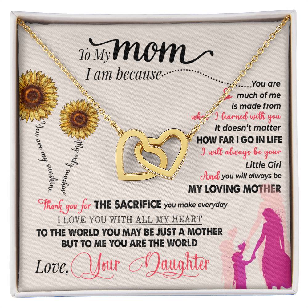 thank you mom gift necklace