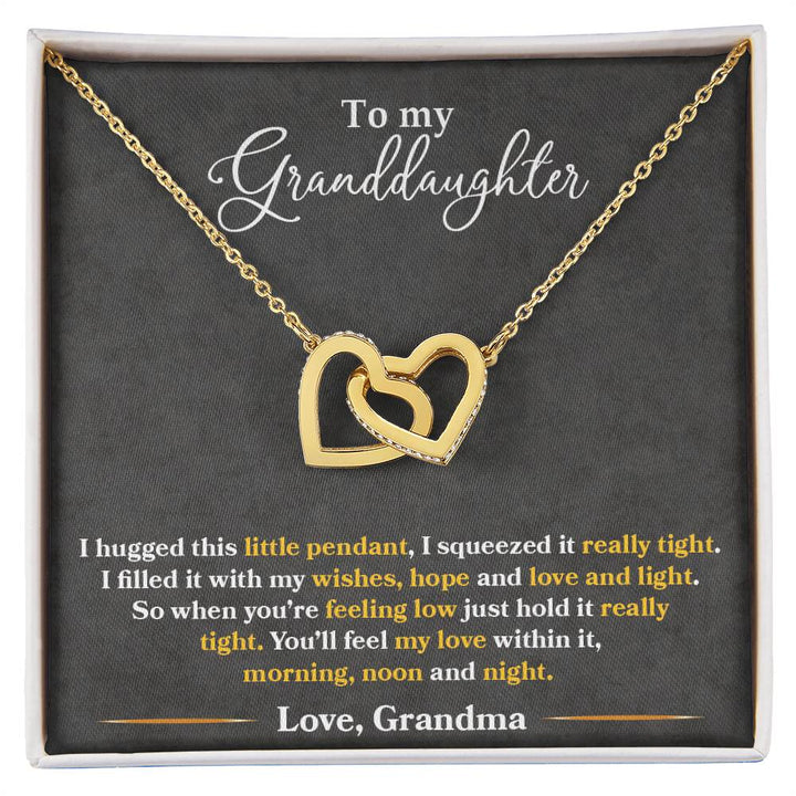 interlocking hearts necklace for granddaughter