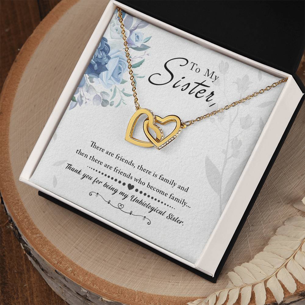 Sibling Bond – Interlocking Hearts Necklace Gift