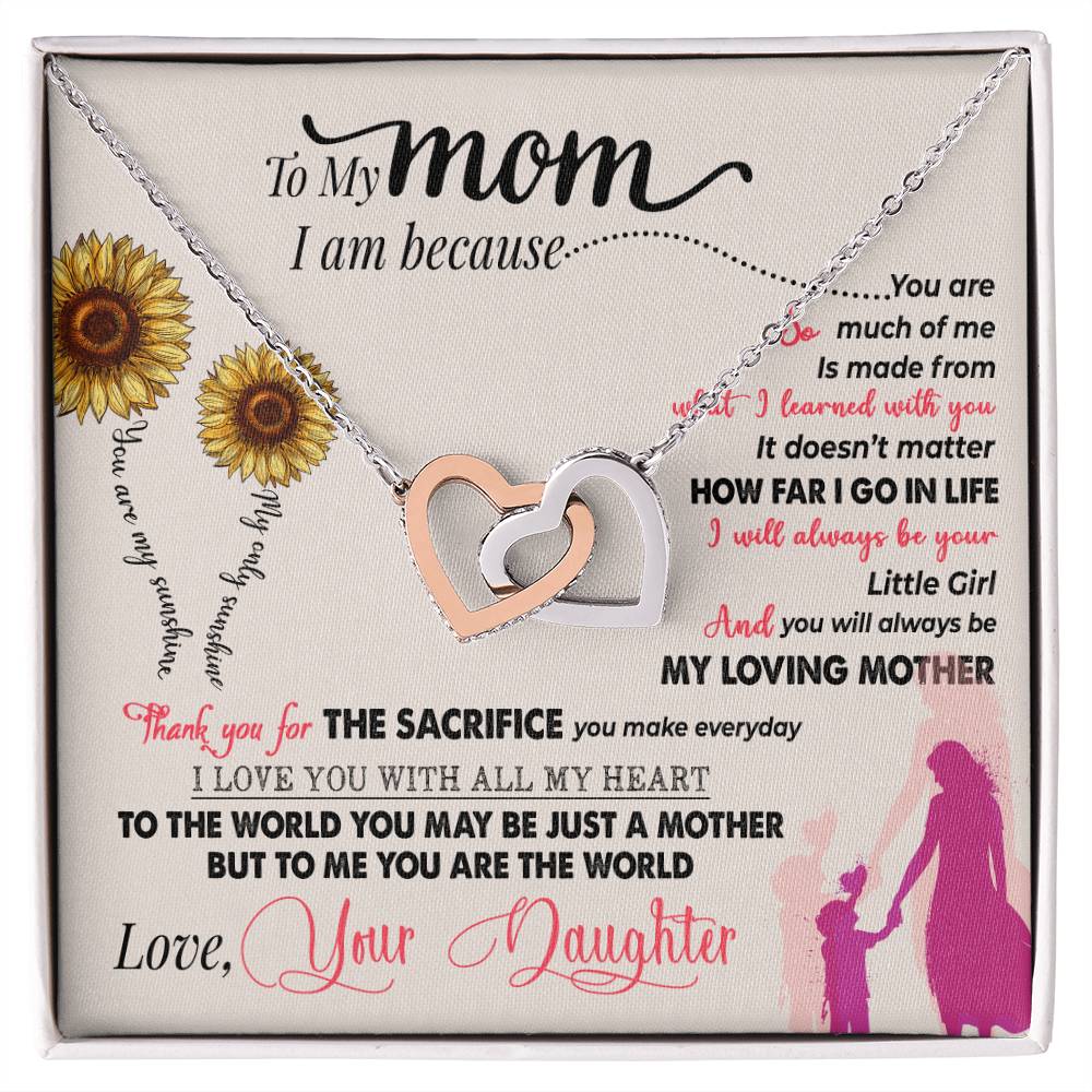 thank you mom gift necklace