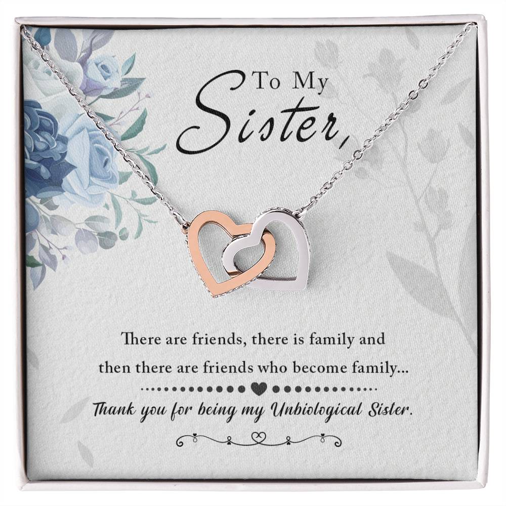 Vellum Sibling Harmony – Interlocking Hearts Necklace