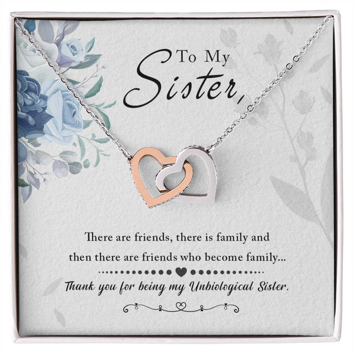 Vellum Sibling Harmony – Interlocking Hearts Necklace
