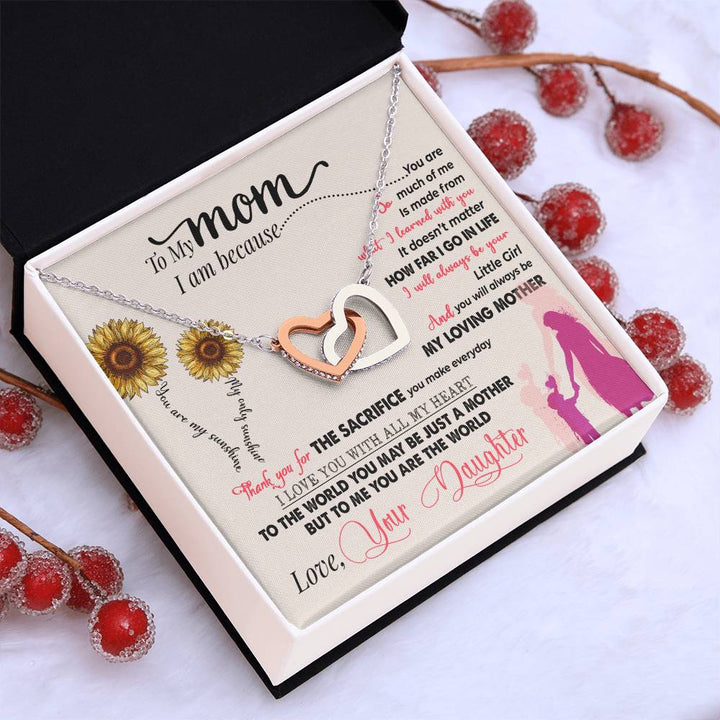 thank you mom gift necklace