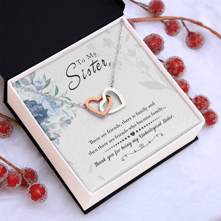 Vellum Sibling Harmony – Interlocking Hearts Necklace