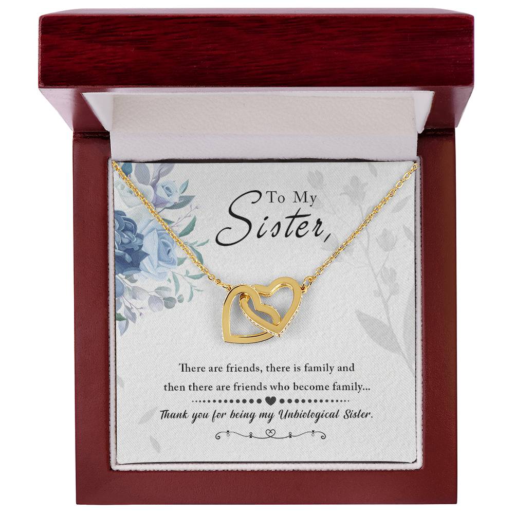 Vellum Sibling Harmony – Interlocking Hearts Necklace
