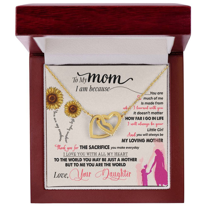 thank you mom gift necklace
