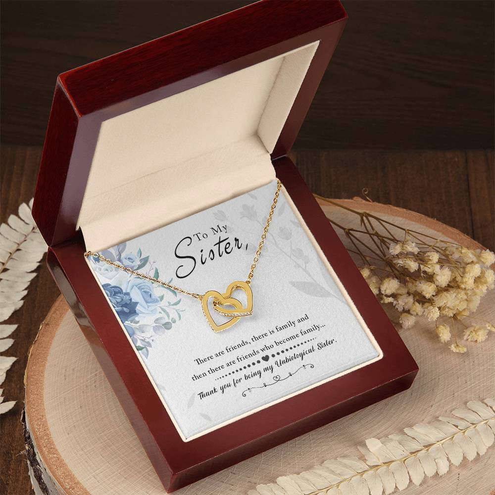 Vellum Sibling Harmony – Interlocking Hearts Necklace