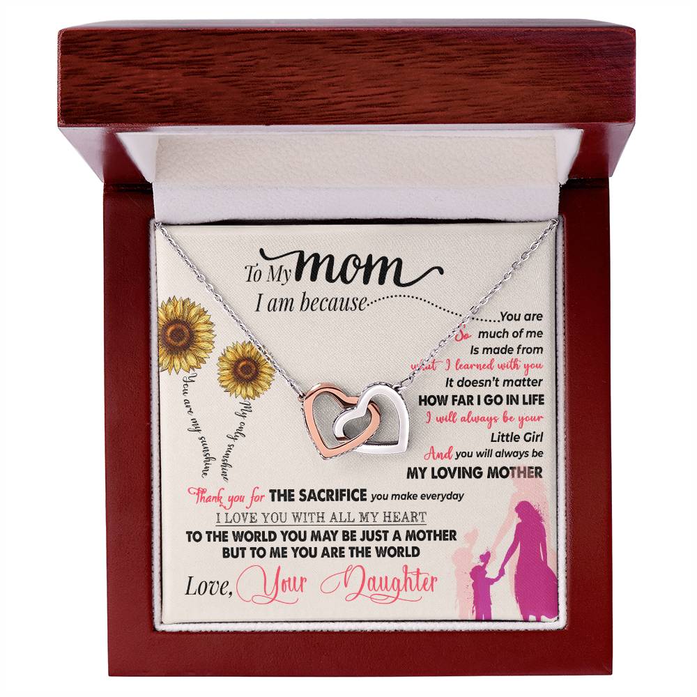 thank you mom gift necklace