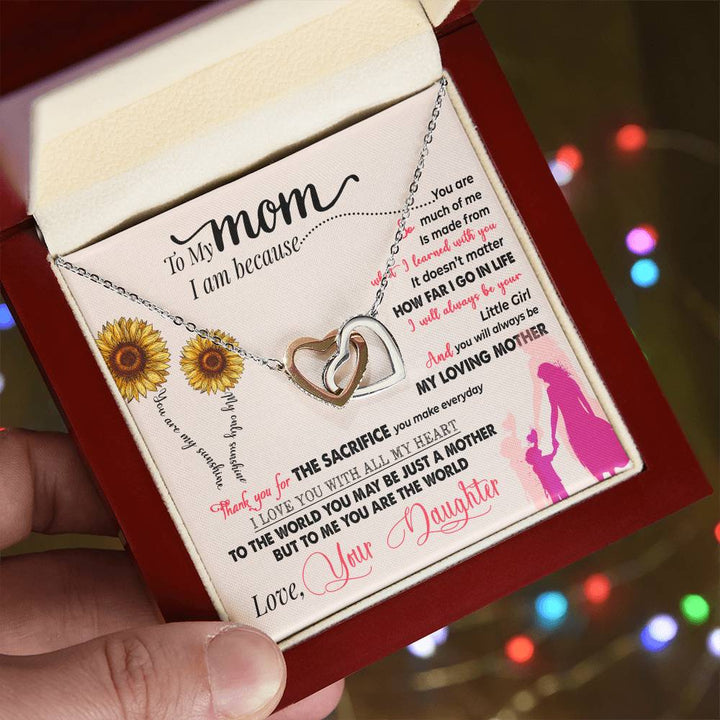thank you mom gift necklace
