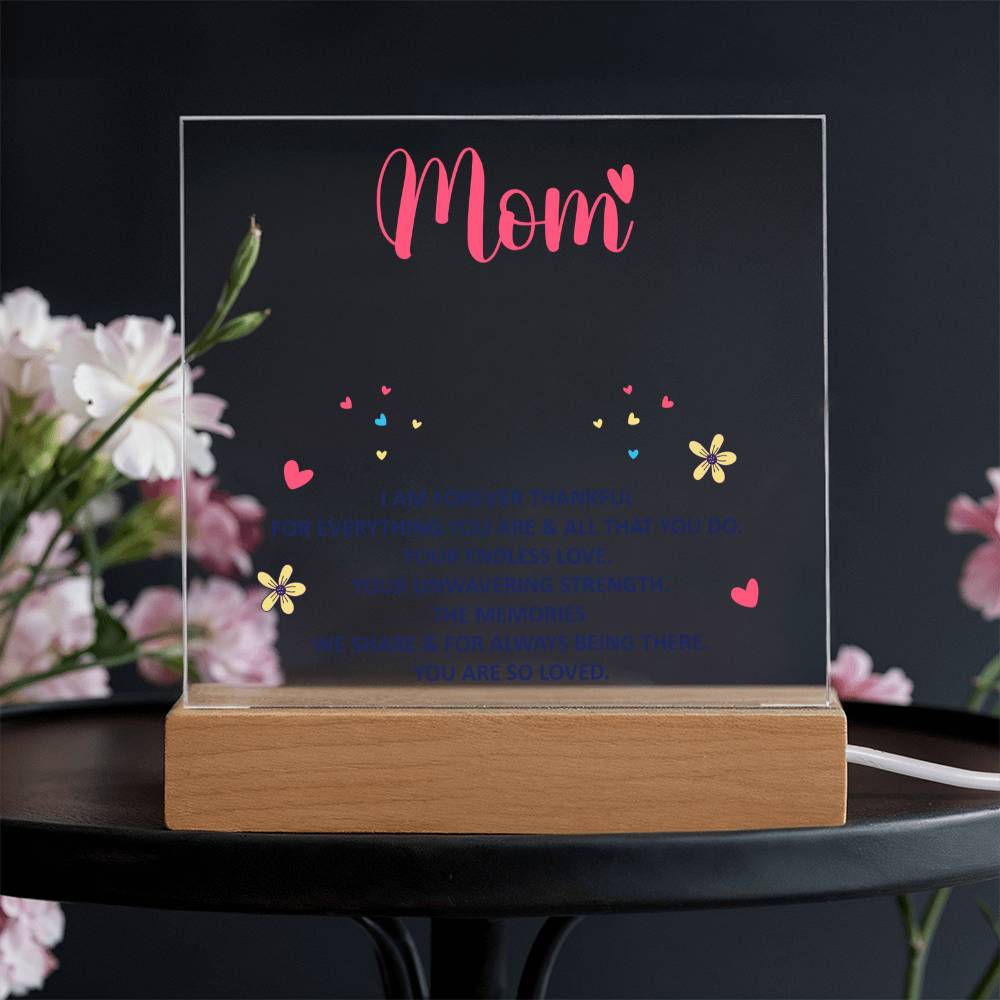 keepsake acrylic plaque for mom