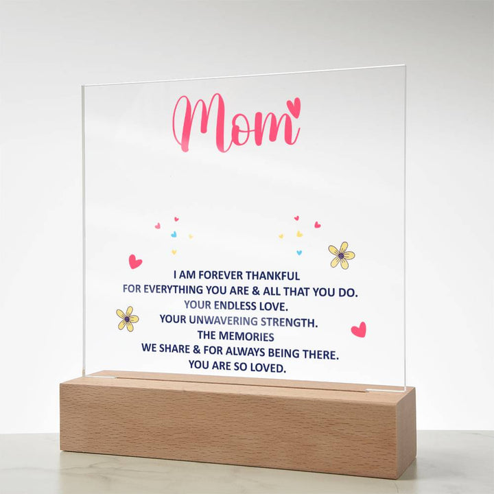 keepsake acrylic plaque for mom