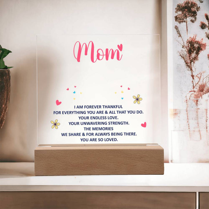 keepsake acrylic plaque for mom