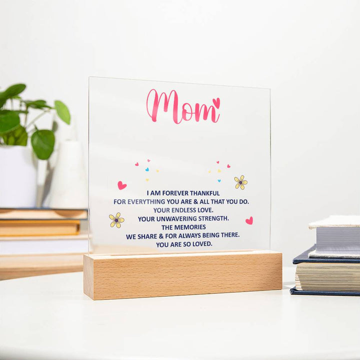 keepsake acrylic plaque for mom