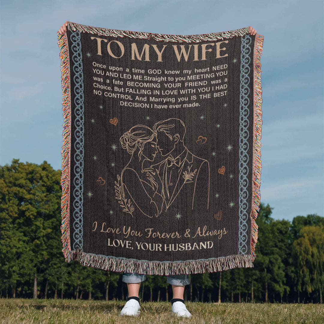 To My Wife - Heirloom Woven Blanket