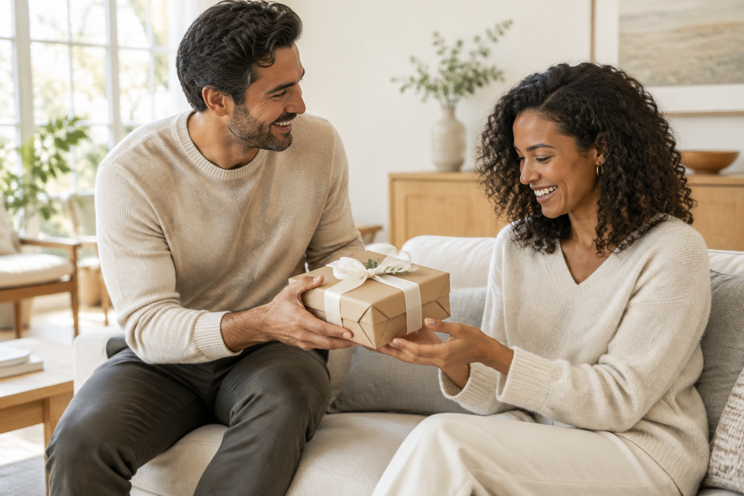 Meaningful Gifts Hero - Couple Gifting Moment